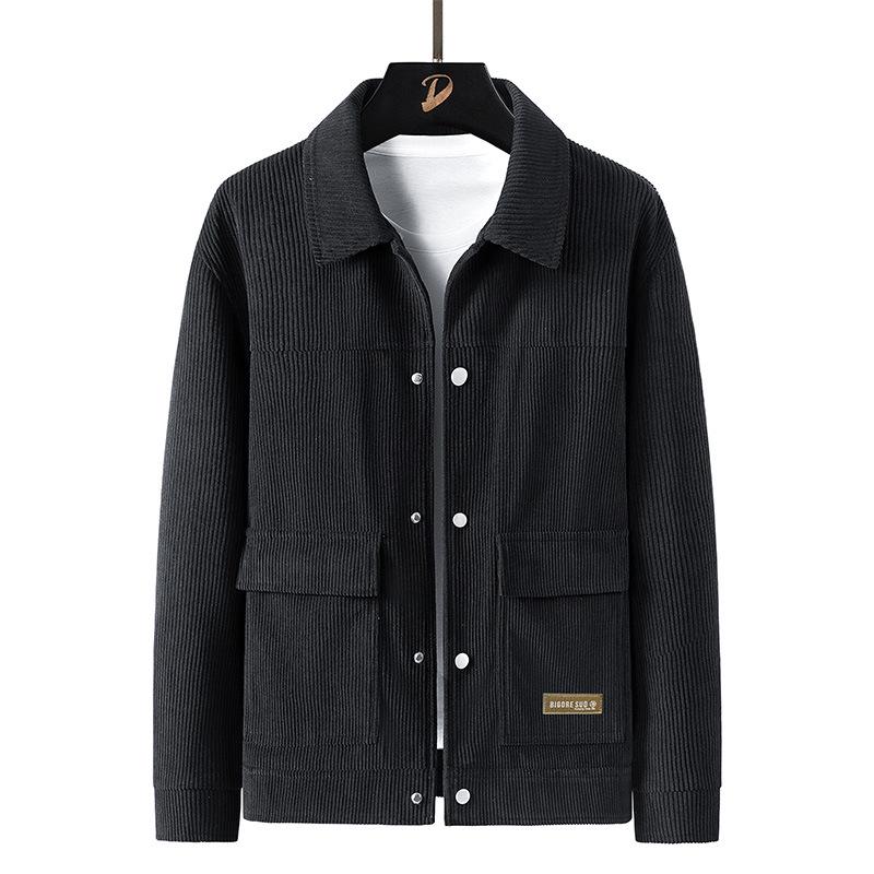 Men's Suede Plush Jacket: Warm, Thickened, Casual Wear for Spring, Autumn, and Winter
