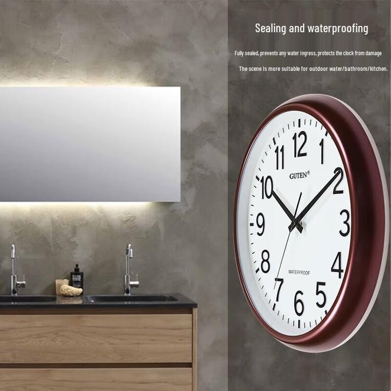 Golden Bell Silent Quartz Wall Clock