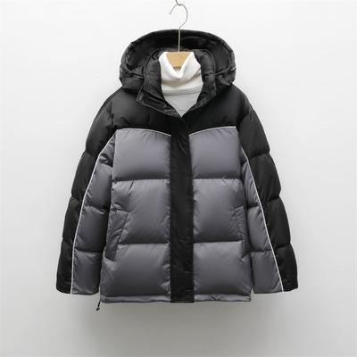 Hooded Thickened Winter New Splicing Design Jacket Down Jacket Women