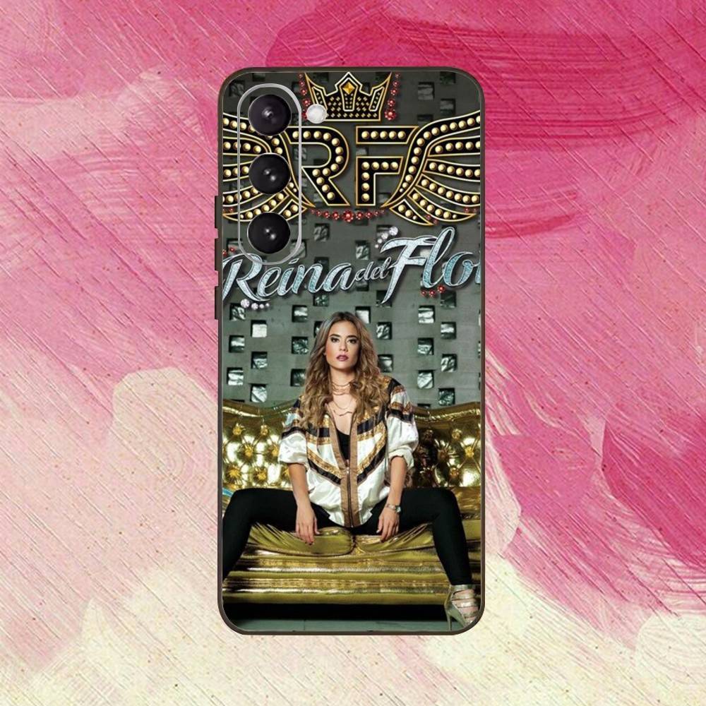 Q-Queen of Flow La Reina Del Flow-ES Phone Case For Samsung Galaxy A73,A72,A71,A70,A53,A52,A51,Soft Silicone Black Cover
