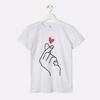 Comfortable Cross Heart Print Short Sleeve T-Shirt for Kids - Versatile, Casual, and Simple (Small, Medium, Large)