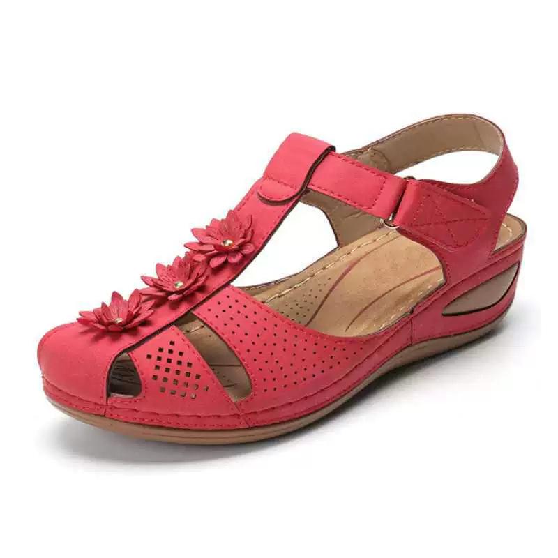Fashion Summer Fashion Plus Size 35-45 Shoes for Women Platform Wedges Comfortable Non-slip Sandals Casual Round Toe Flats Sandals