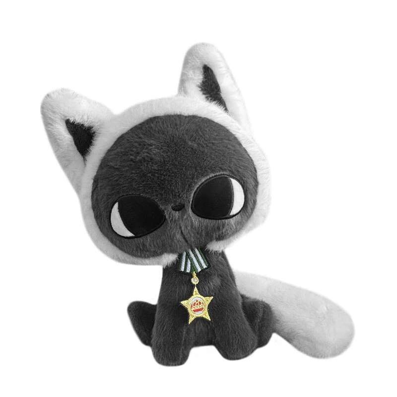 25/35cm Niedliches Großköpfiges Katzen-Stofftier Stern Mond Katze Plüschpuppe Ehre Katze Mit Medaillen Begleiterpuppe Spielzeug zum Sammeln Kinder Bestes Geschenk 25cm
