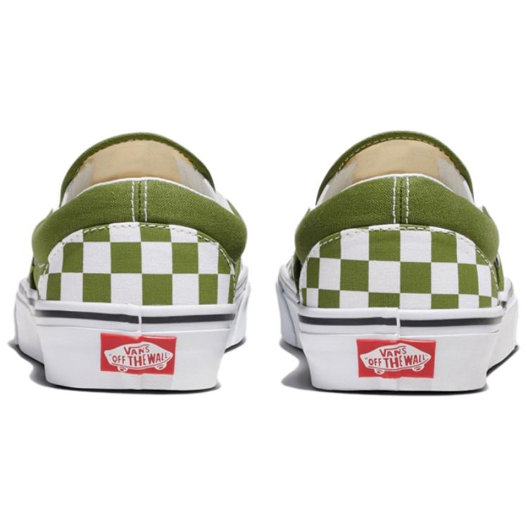 Vans Slip-On Color Theory Comfortable Fashion Low-Top Skate Shoes Unisex sneaker Green VN000D03CIB1
