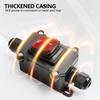 Outdoor Box Inline Cord Rocker Switch Power 12V-24V 110V-220V Marine Rocker Inline Toggle Switch with LED 20A Inline IP67 Sealed