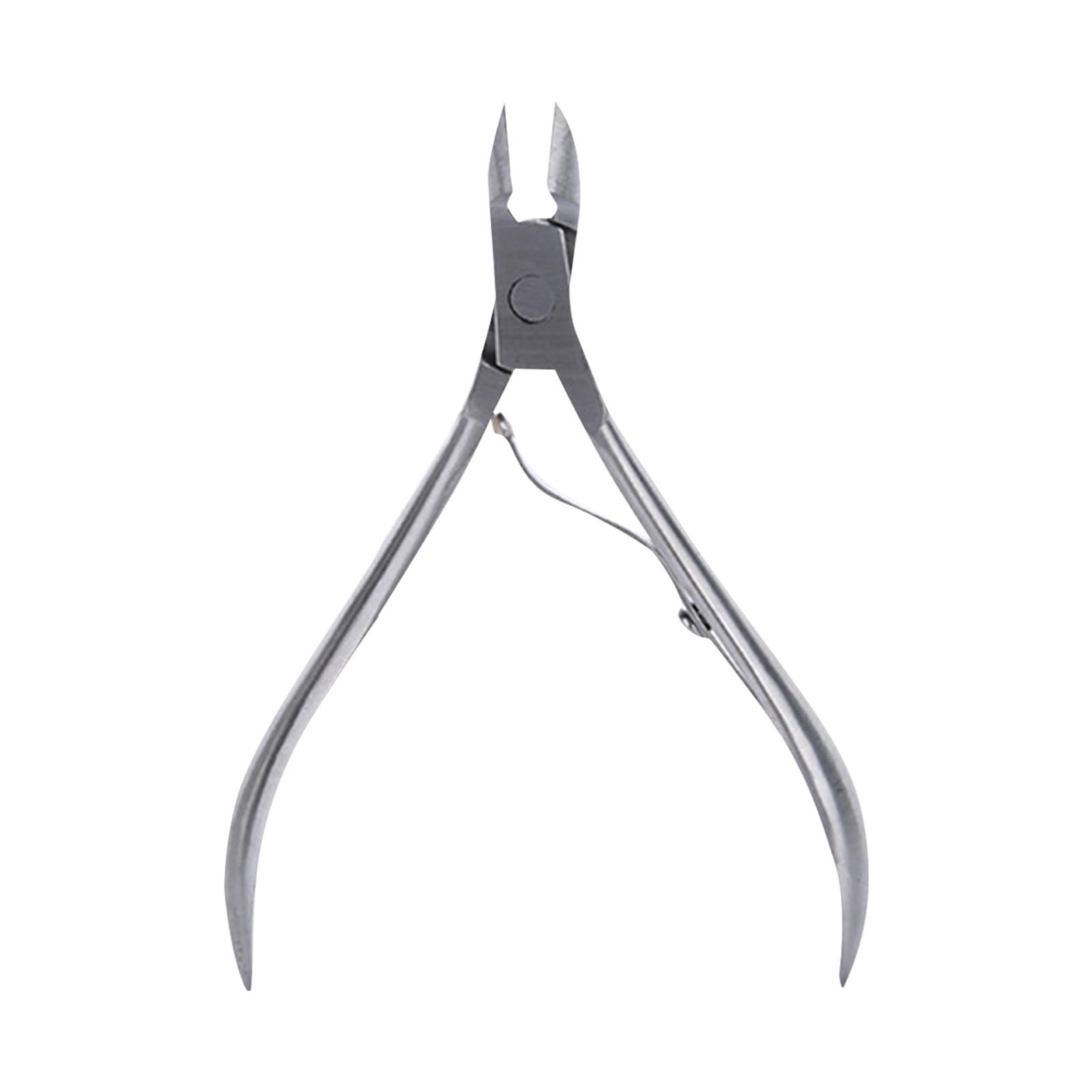 

Щипцы для кутикулы с полной челюстью, резак для кутикулы, инструмент для удаления кутикулы, педикюра, маникюра для пальцев и пальцев серебряный