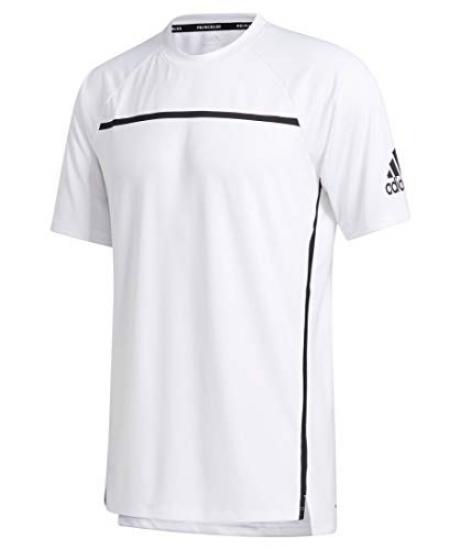 Buy Adidas primeblue men's knit tee, white, xxl gd8675 at affordable  prices, price 38 USD — 📦free shipping, ⭐real reviews with photos — Joom