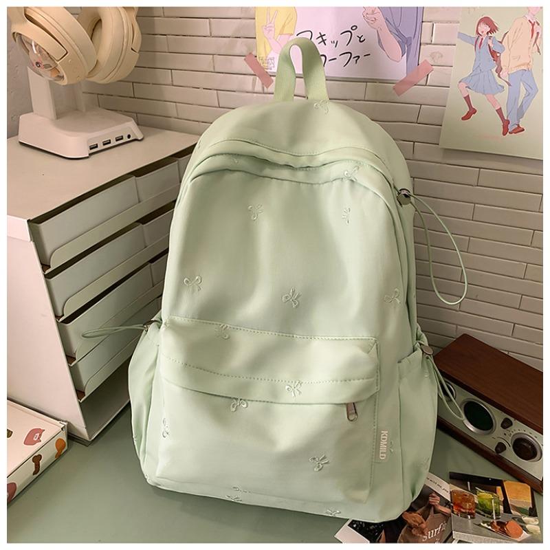 New Japanese Ins High-value, Fresh and Sweet Candy-colored Bow Backpack, Lightweight Backpack for Junior and Senior High School Students