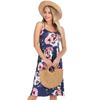 Elegant Women's Summer Sleeveless Floral Beach Dress Perfect For Holiday Occasions Size S-5xl
