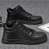 Men Shoes High Quality Leather Casual Shoes New High Top Sneakers Fashion Skateboard Shoe Lace Up Vulcanize Shoes Zapatos Hombre
