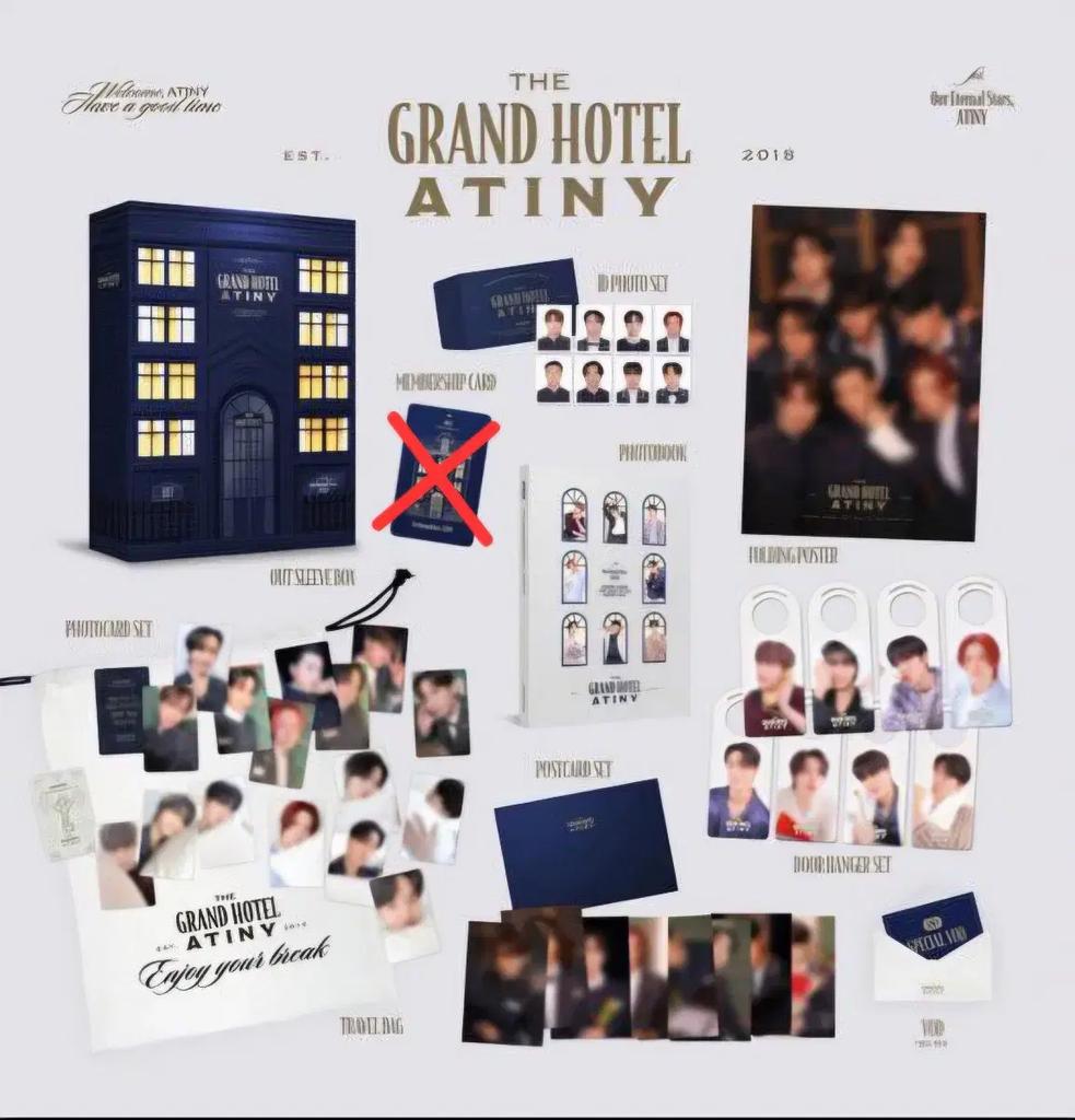ATEEZ Atiny 6. Amtszeit Mitgliedschaftskit Vollständiges Set