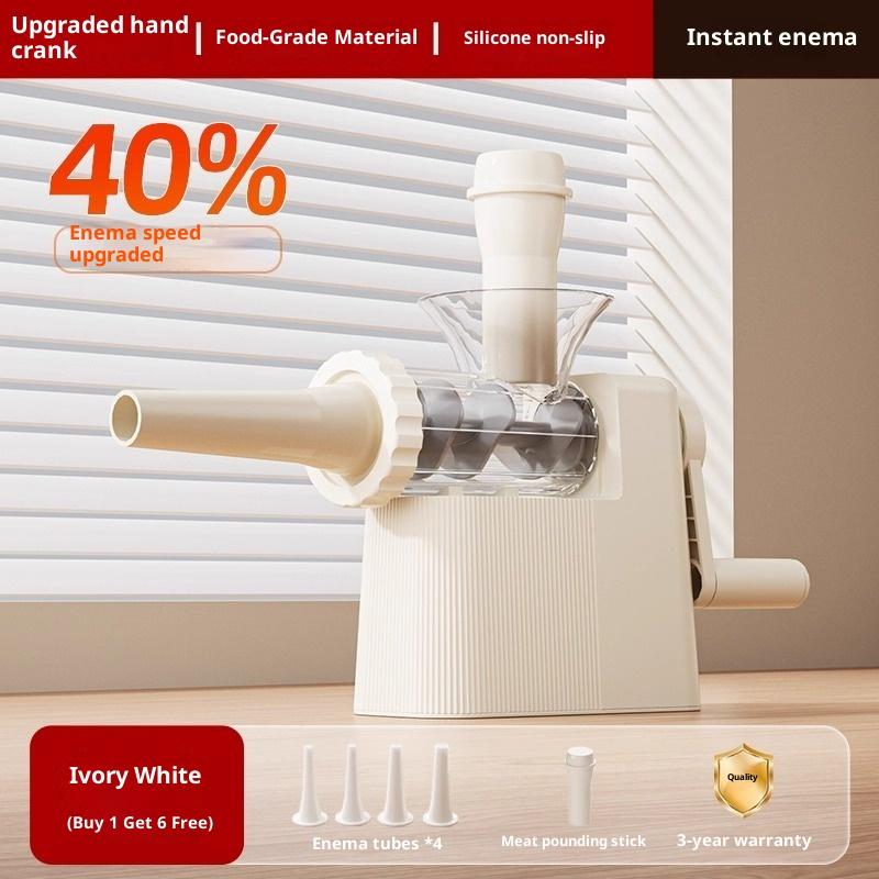 Ręczna Maszynka do Napełniania Kiełbas Maszynka do Mięsa Wypełniarka z 4 Końcówkami do Domowej Produkcji