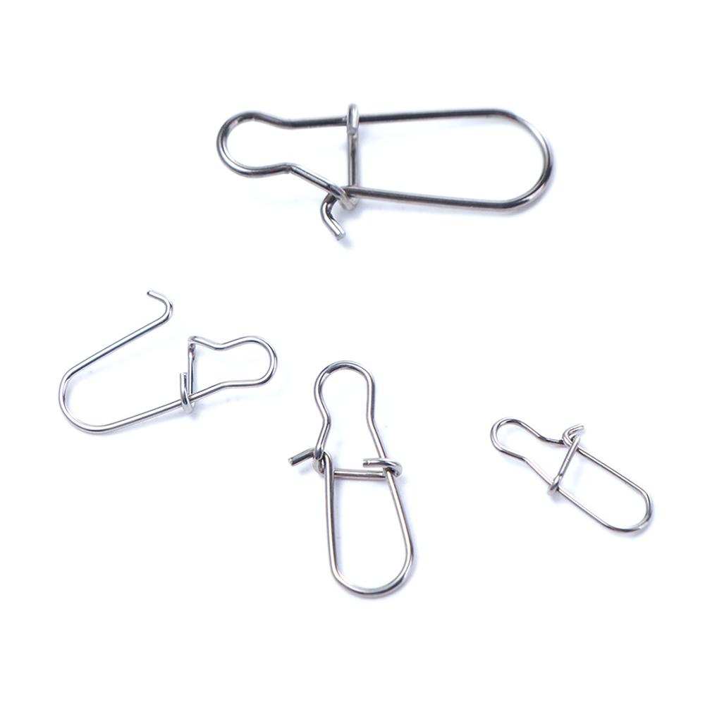 For Lures Pesca Fishing Snaps Clips Swivel Lure Connector Swivel Connector Lock Snap Connector