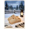 Plush Slippers EVA Thick Bottom Anti Slip Warm Plush Home Cotton Slippers for Women's Outdoor Wear