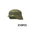 Military Building Blocks Accessories Soldier Figures Soviet Helmets Guard Hat Navy Pirate Firefighter Army Hats Mini Bricks Toys