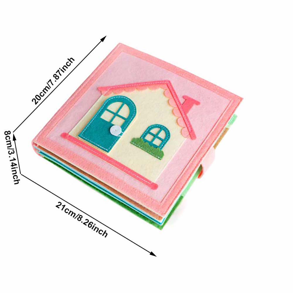 Leises Filzbuch Montessori Sensorisches Beschäftigungsbrett Für Frühes Aktivitätslernen Buch Kleines Puppenhaus Handgemachte Filzbücher Für Reisen