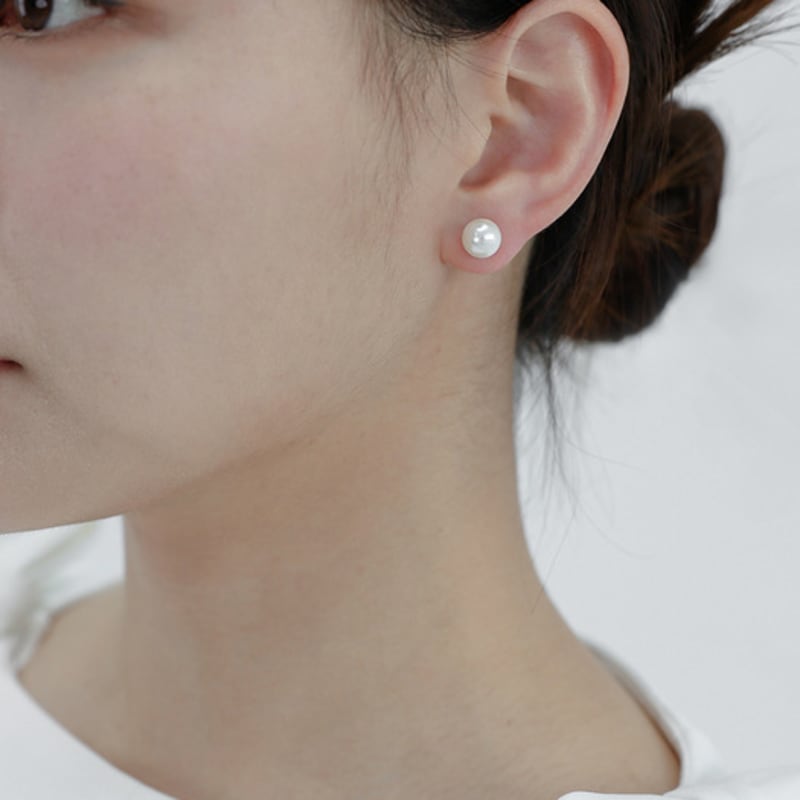Mouvebament Pearl Ribbon Earring_SIlver925