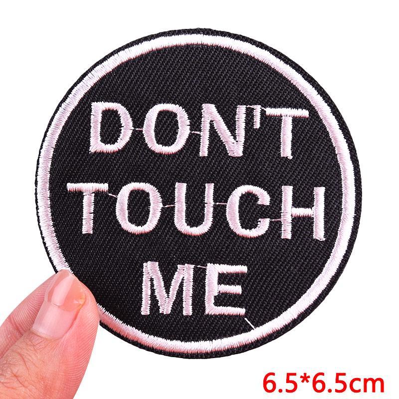 Hats Jeans Embridered DIY Letter Slogan Embroidery Sew Patch Iron On Patches For Clothing Thermoadhesive Patches Jackets DIY