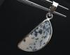 925 Sterling Silver Necklace Natural Dendrite Opal Gemstone Pendant