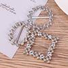 BESTOYARD Scarf Ring 3Pcs 80s Party Tee Shirt Clips Pearl Rhinestone T Shirt Scarf Clip Ring Buckles Waistband Neckerchief Clip Rings for Clothing
