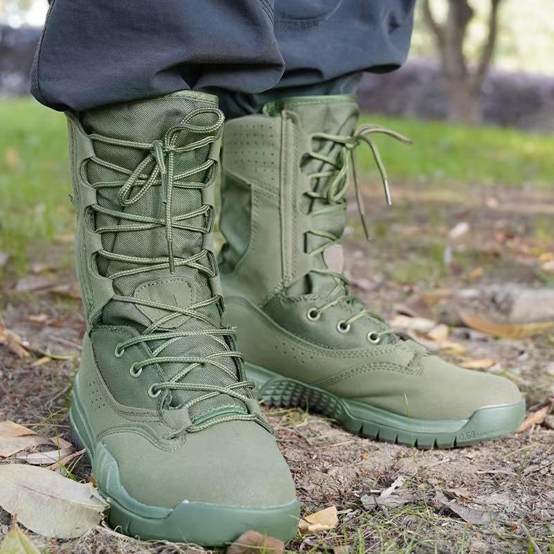 Fashion New Waterproof Men Tactical Boots Desert Boots Hiking Camouflage High-top Desert Men's Boots Fashion Work Men's shoes