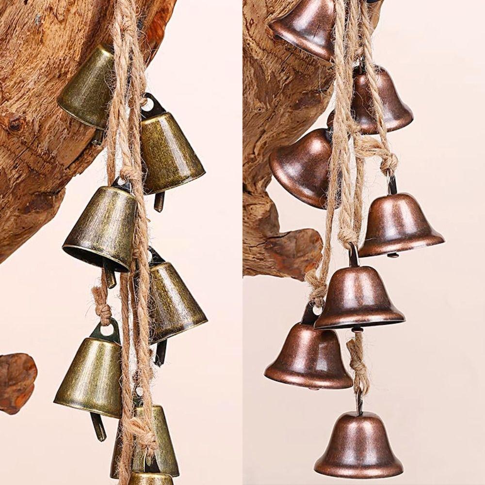 Retro Metal Wind Chime Loud Christmas Bell String Bells Crafts Iron Cow Bells  Christmas