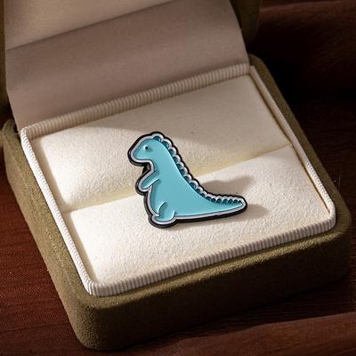 Cartoon Little Dinosaur Paint Brooch Creative Animal Alloy Badge Cute Backpack Accessories Collar Metal Accessories