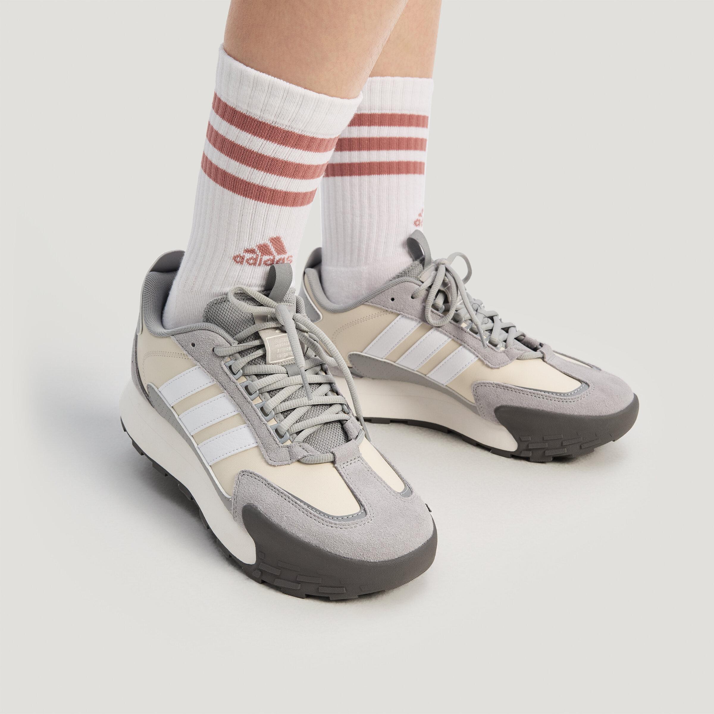 Adidas Futro Mixr Synthetic Leather Running Shoes Unisex Gray White 42