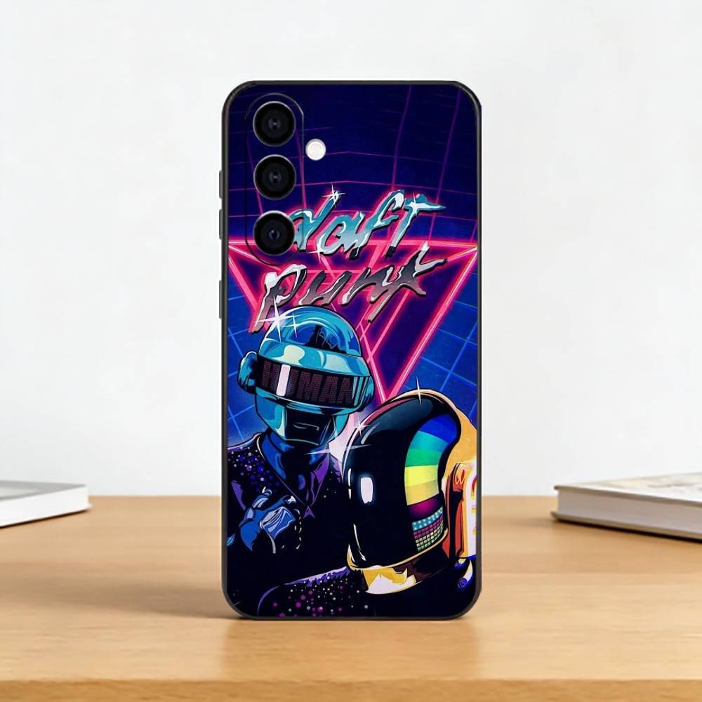 Daft Punk Electronic Phone Case For Samsung Galaxy A73,A72,A71,A70,A53,A52,A51,Others Soft Black Cover