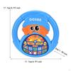 Kids Steering Wheel Toy Early Educational Game Portable Funny Cute Simulated Driving Controller for