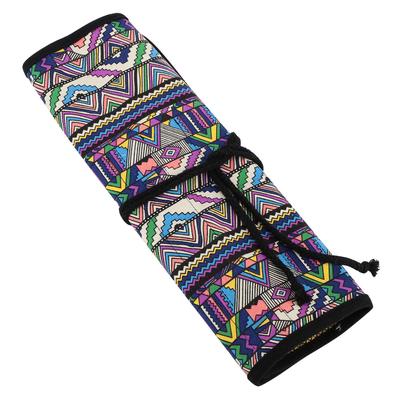 20 Löcher handgefertigte Leinwand Pinsel Halter Farbe Stift Fall Schreibwaren Stift Aufbewahrungstasche