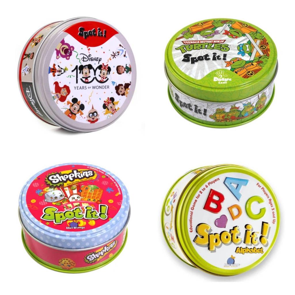 Familienspaß Kartenspiel Bunte Dobble-Karten Partyspiel für Kinder Erwachsene