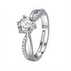 925 Sterling Silver Ring 5A Zircon Classic for Women Man Wedding Jewelry Engagement Charm Party fashion Gift High Quality Ring