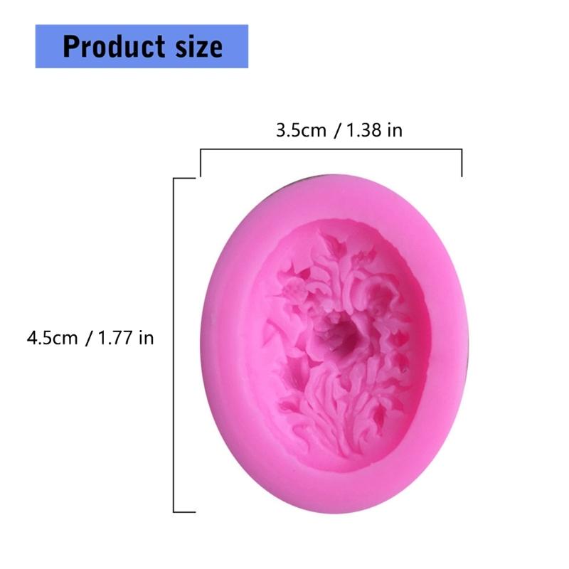 Food Grade Silicone Round Flower Flower Cake Mould for Baking Chocolate Fondant Desserts Easy Demold and Cleaning