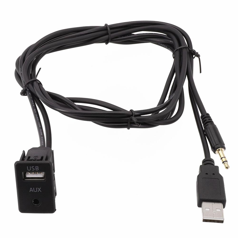 12V Voltage Compatibility Car AUX USB Adapter Dash Mount USB Socket
