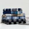 1116 New Korean plaid scarf women's winter senior sense versatile warm scarf student couple shawl dual-purpose