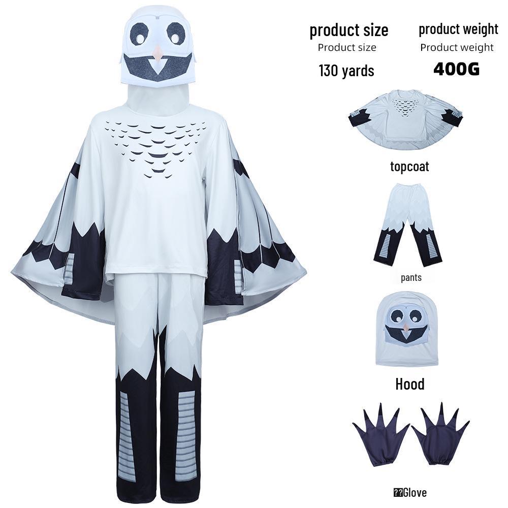 Boy's Forest Night Owl Cosplay Costume - Deer Monster Halloween Horror Game Suit