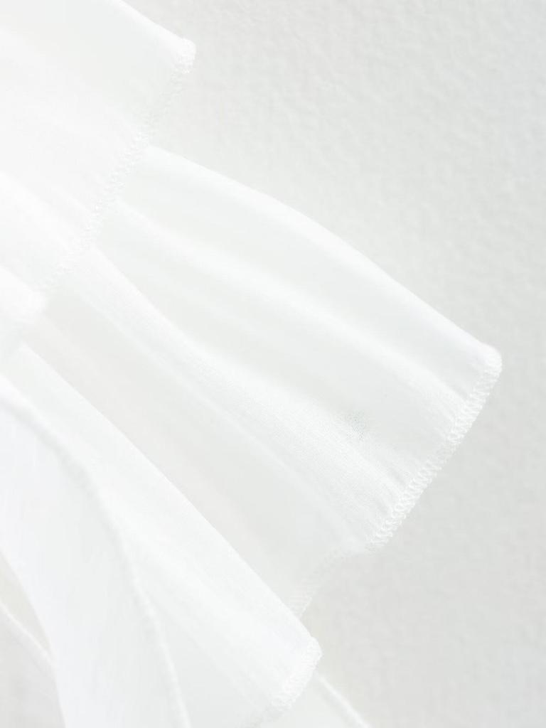 2025 Frühling Damenmode: Europäischer & Amerikanischer Stil Trägerloses Organza Quasten Schleifen Kleid