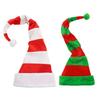 Long Santa Christmas Hat with Plush Brim Pompom for New Year Holiday Party Decor