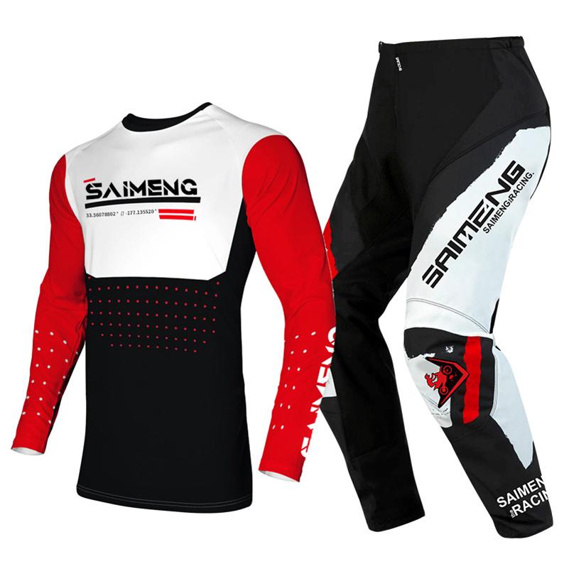 

motocross gear set for kids Youth Jersey Pant Kits child green Motorcycle black 3 4 5 6 7 8 9 10 year Off-road suit blue orange Enduro cross boy girl M-22