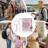 Small Photo Album PVC Cute Portable Waterproof Scrapbook Photo Storage Card Holder With Keychain For Kids Teens Adults Birthday