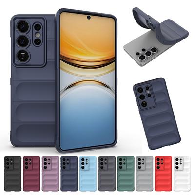 Matte Armor Phone Case For Samsung Galaxy S26 S25 S24 Ultra S23 FE S22 S21 Plus Note 20 Cases Soft Liquid Silicone Cover Coque
