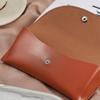 Pu Leather Button Sunglasses Case Portable Soft Glasses Boxs Waterproof Glasses Protective Cover Eyewear Storage Bag