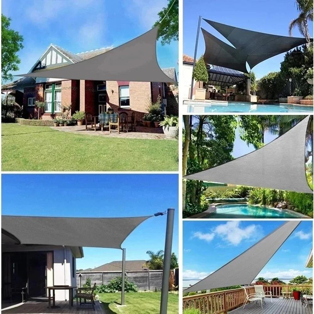 Shade Sun Sail Curved Commercial Outdoor Shade Cover Rectangle Triangle Heavy Duty Waterproof for Backyard Patio Garden Deck