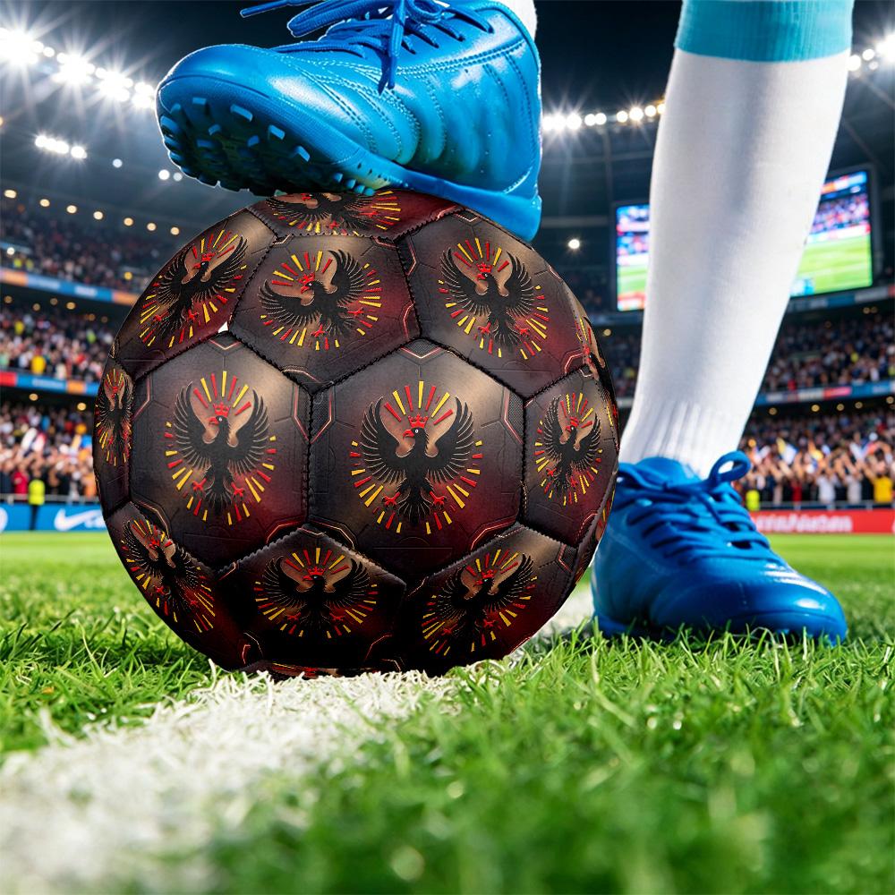 Belgium Football Printed Size 5 Soccer Ball Wear Resistant Standard Adult Training Football Fan Gift for Indoor Outdoor Match Sports