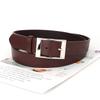 Simple Color Solid Silver Square Buckle Womens Belt Casual Versatile And