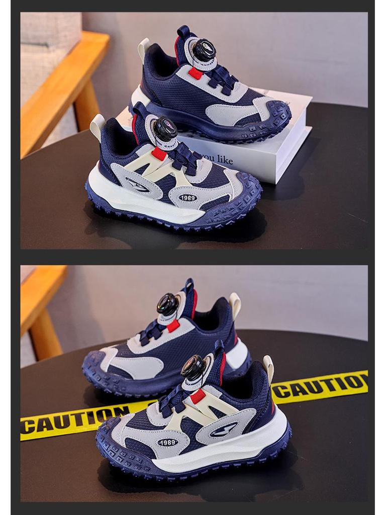 Nuevas Zapatillas Deportivas de Cuero Impermeables 2025 para Niños - Suela Blanda, Tallas Mediana y Grande, Primavera/Otoño