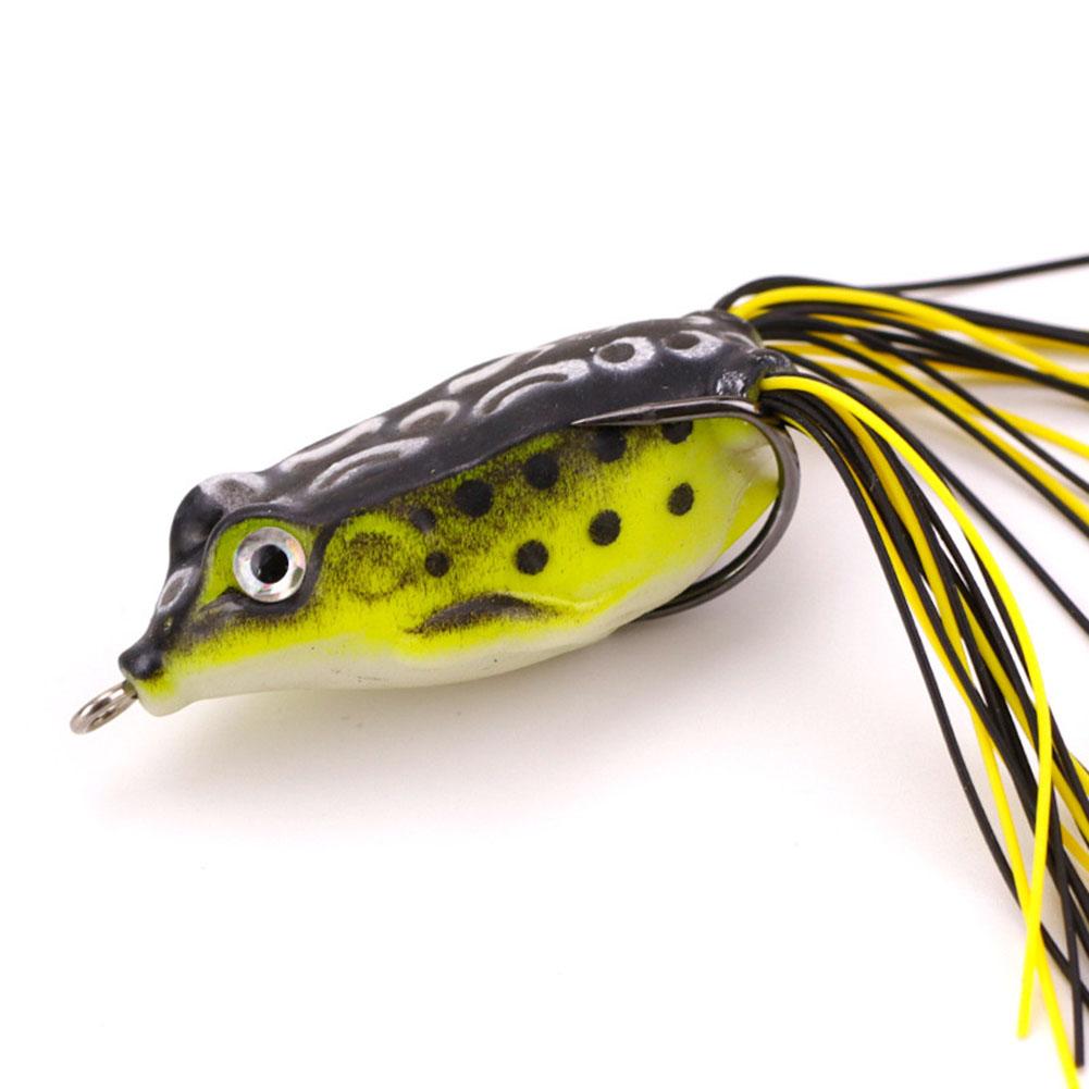 1pack Frog Soft Fishing  Bait Thunder Frog Bionic Lures With Double Hook Fishing Supplies