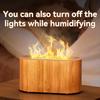 Simulated Seven-color Gradient Creative Home Ultrasonic Aromatherapy Machine Minimalist Flame Humidifier Type-C