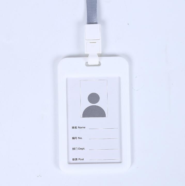 1pcs New Name Credit Card Holders Women Men Bank Card Neck Strap Card Bus ID Holder Students Kids Identity Badge With Lanyard